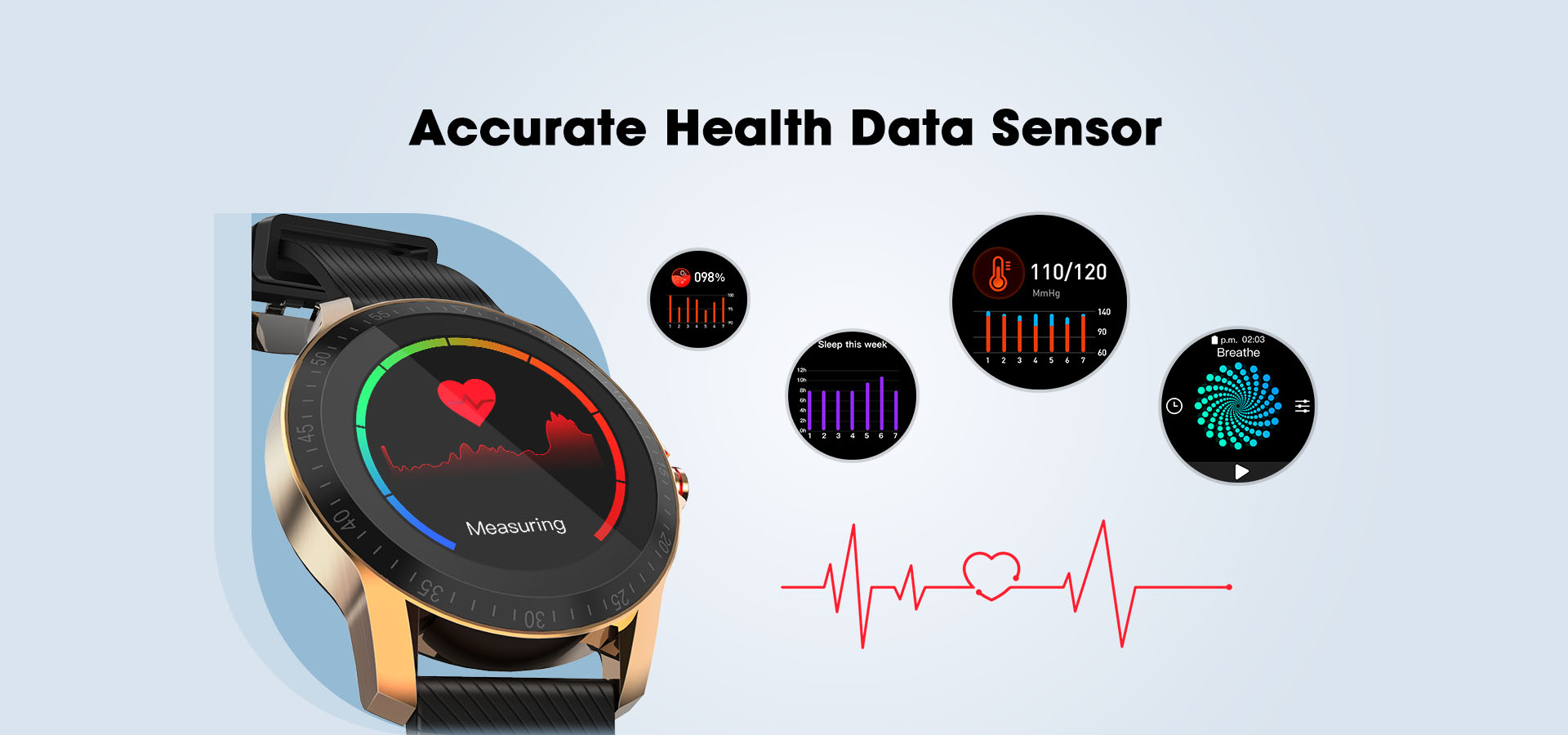 smart band with temperature sensor